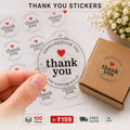 Transparent Thank You Stickers (100 Pieces)