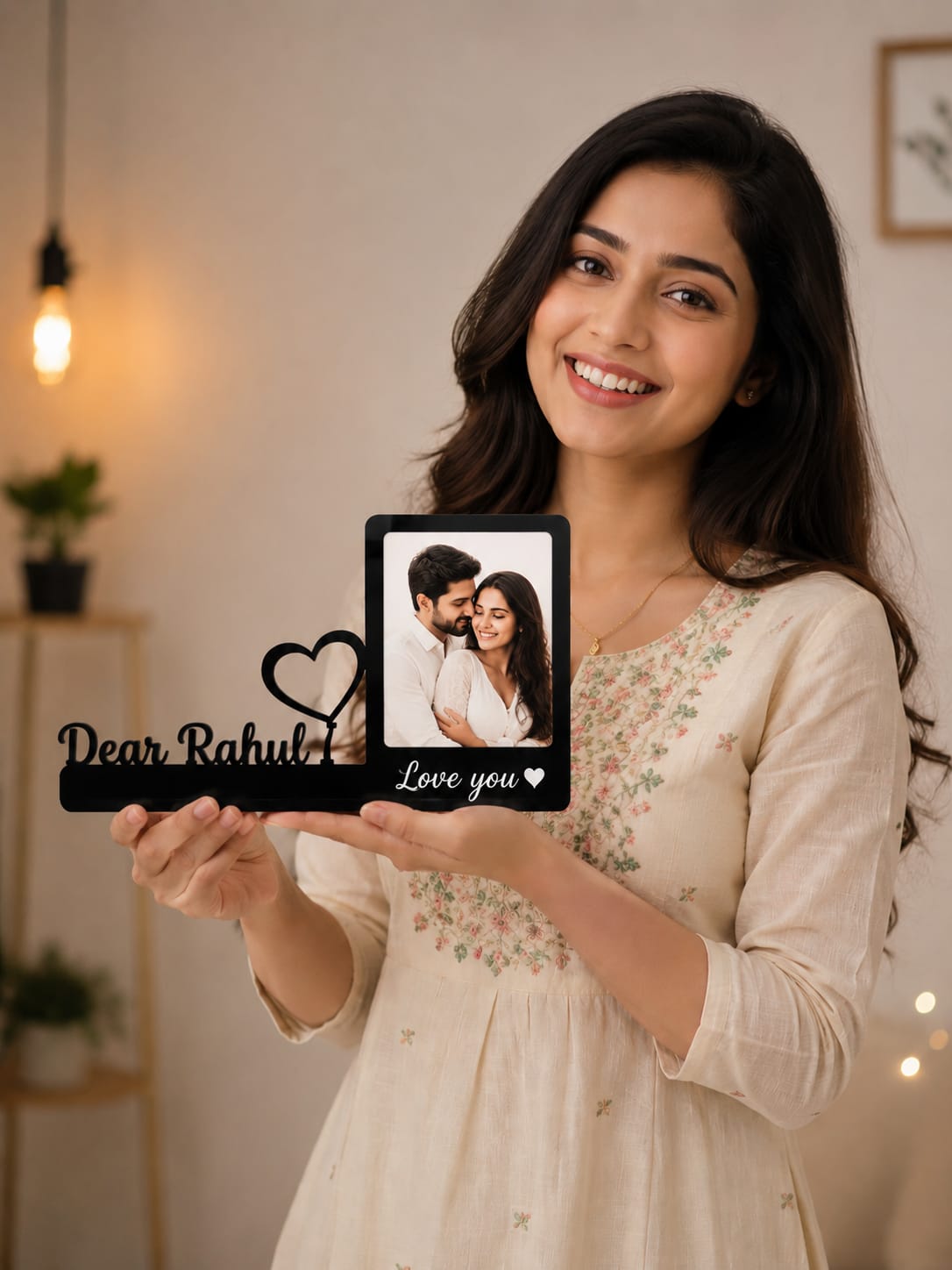 Personalized Photo Frame with Name & Custom Message