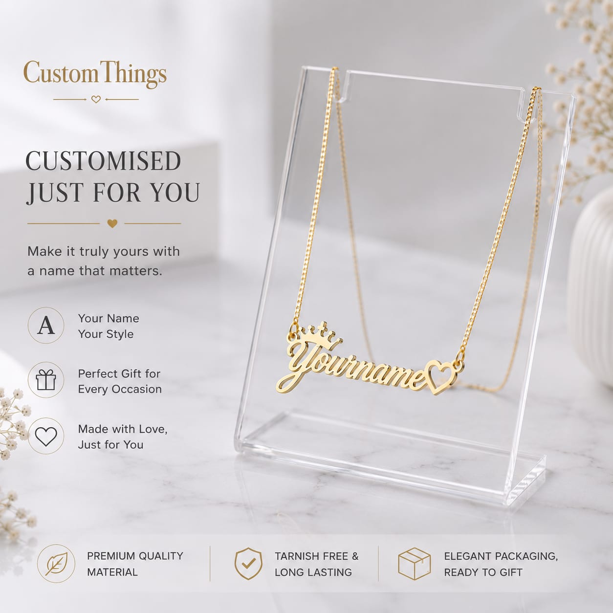 Custom name necklace