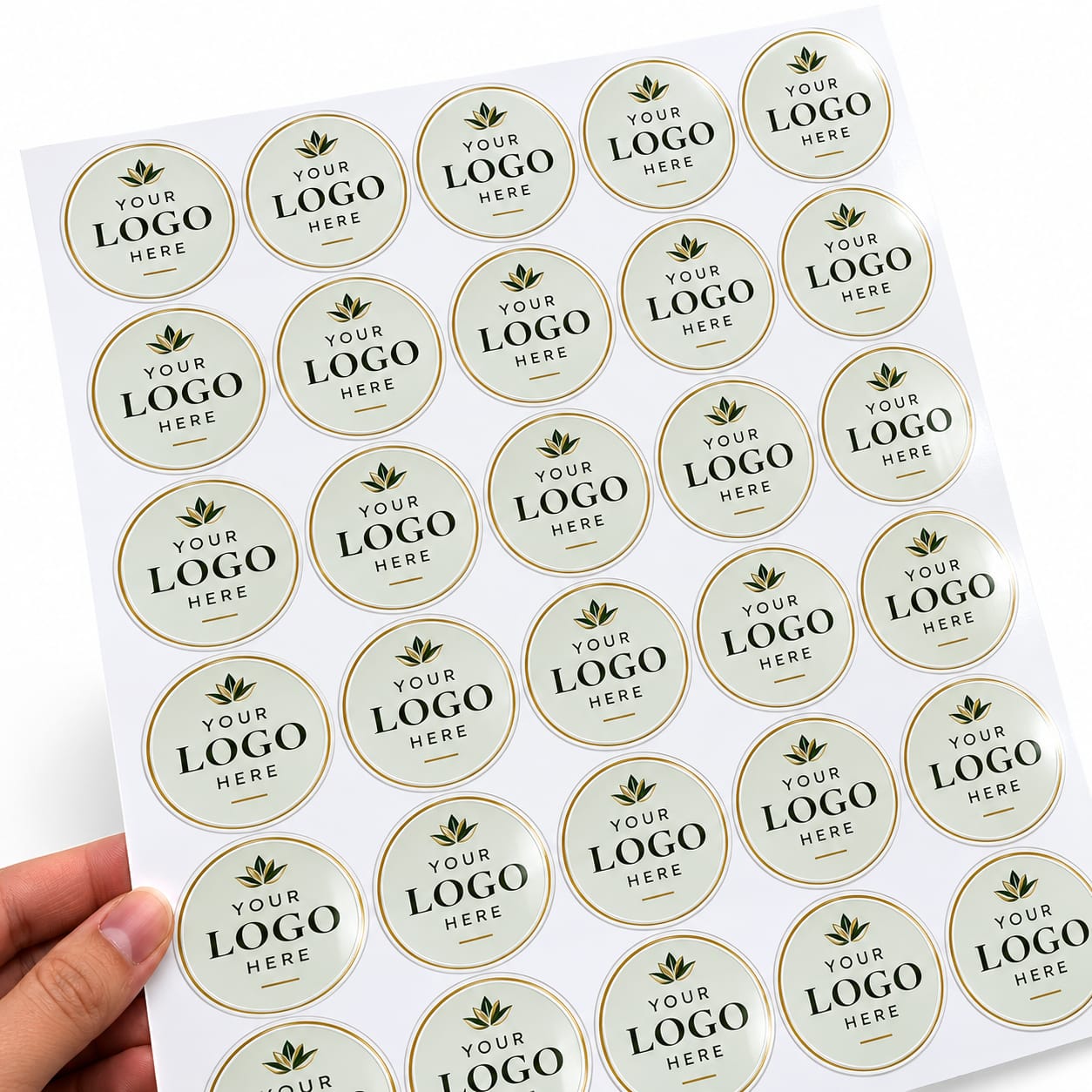 Custom Logo Stickers for Packaging (1.5 inch)