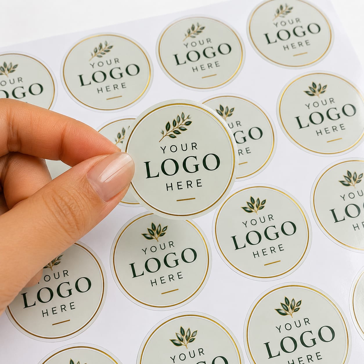 Custom Logo Stickers for Packaging (1.5 inch)