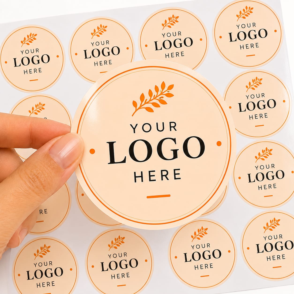 Custom Logo Stickers for Packaging (2.5 inch)