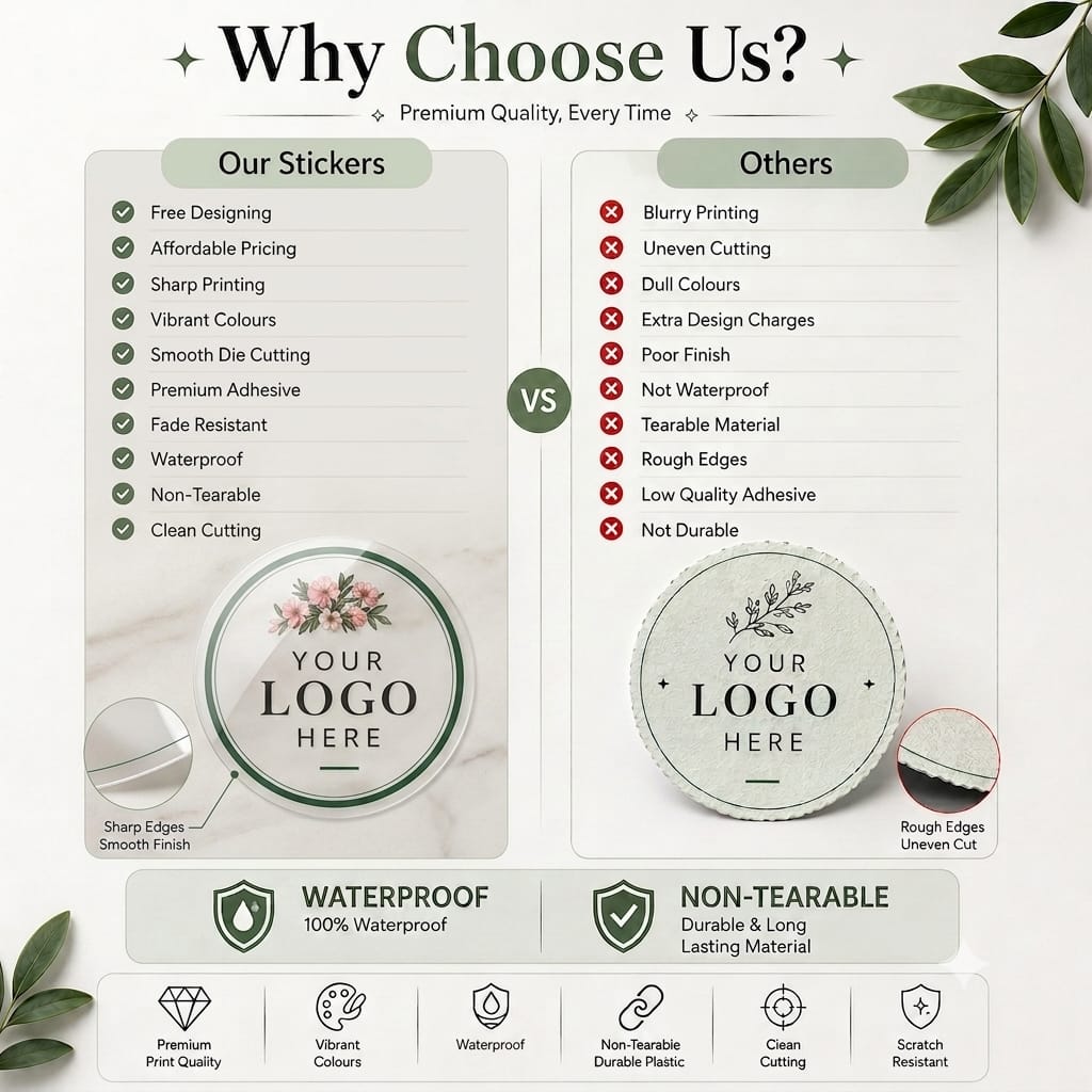 Custom Transparent Stickers (Non-Tearable & Waterproof)