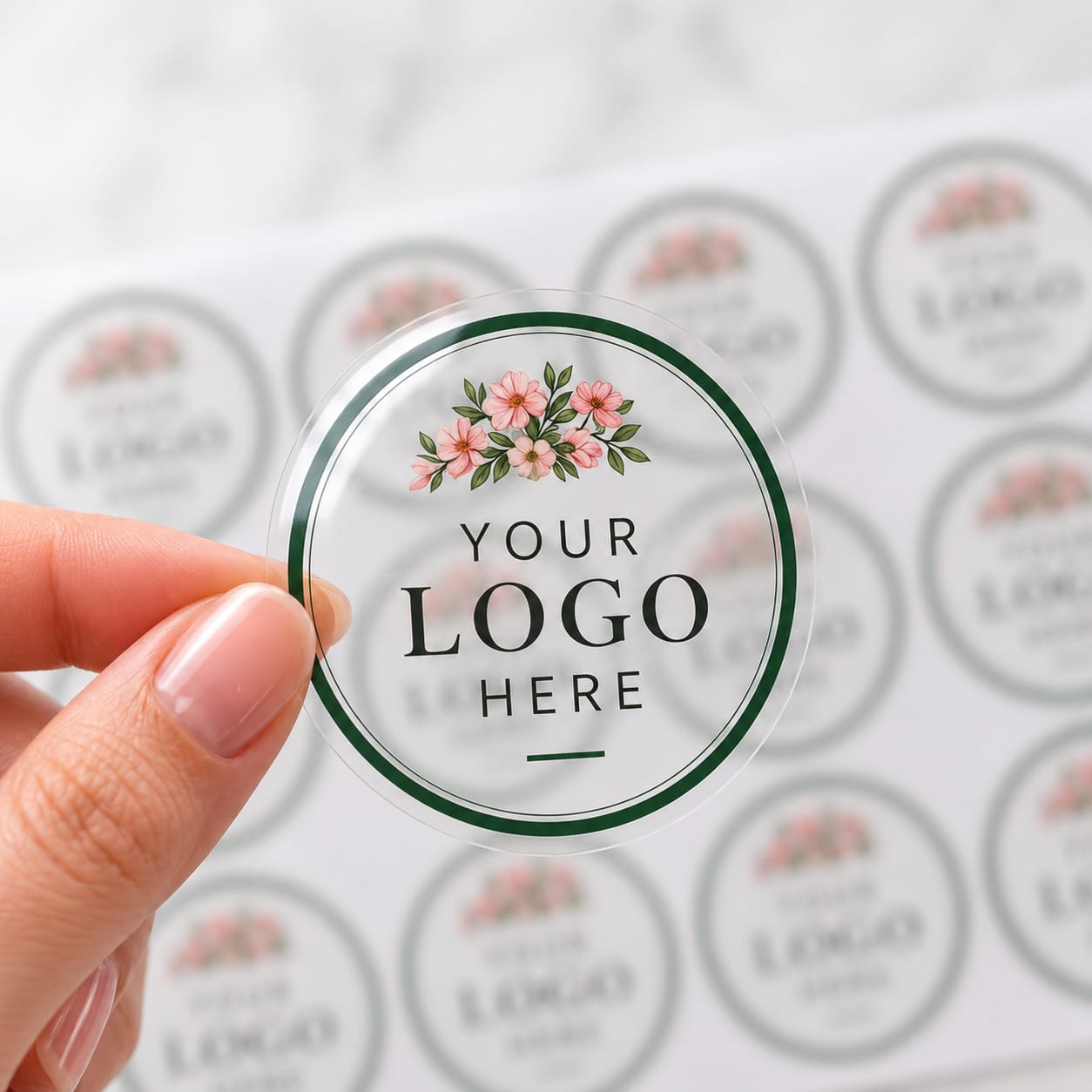 Custom Transparent Stickers (Non-Tearable & Waterproof)
