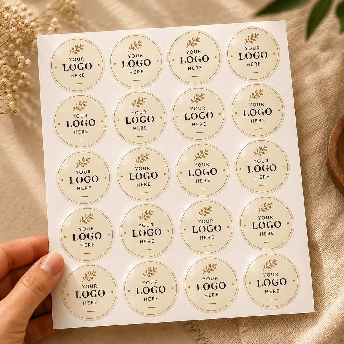 Custom Logo Stickers for Packaging (2.5 inch)
