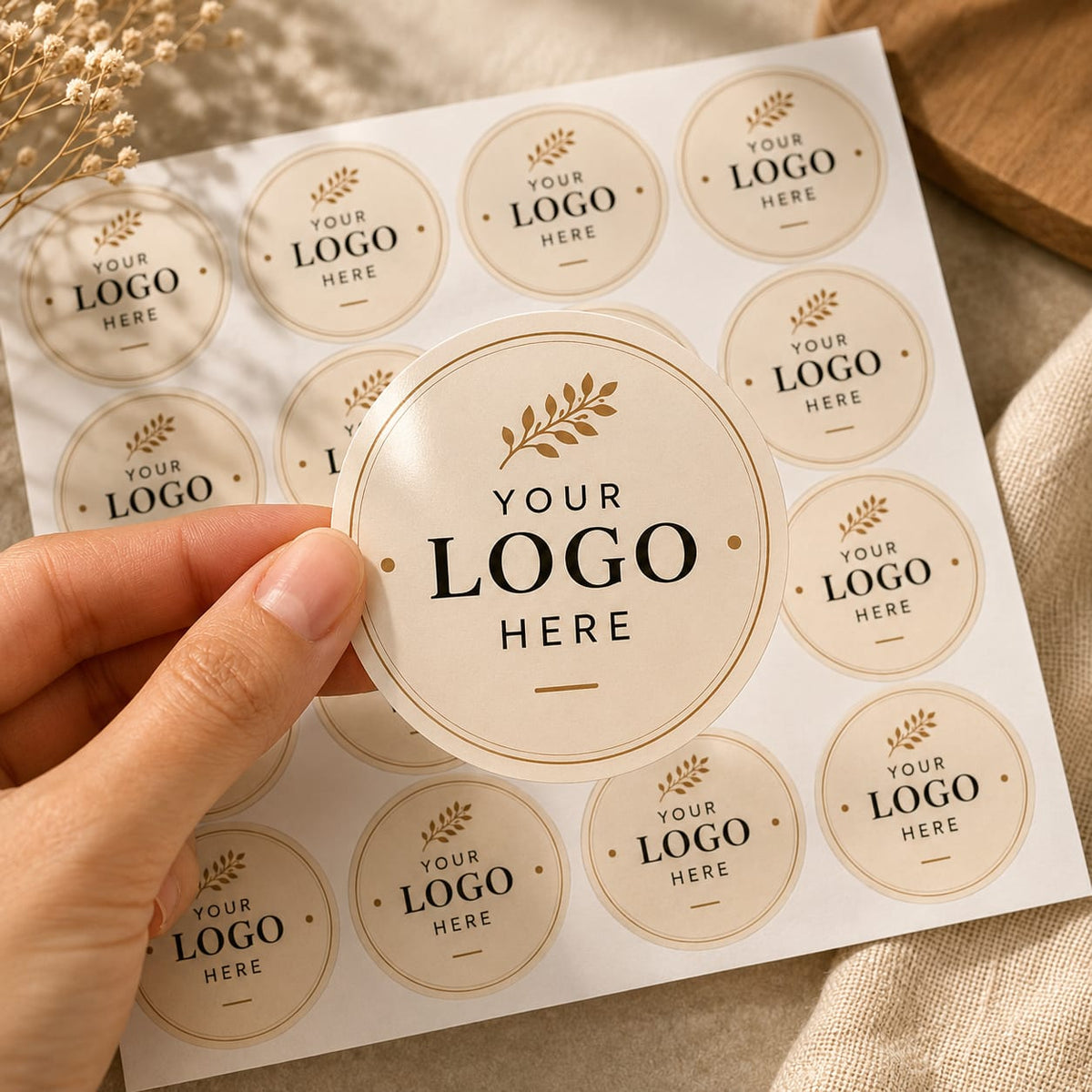 Custom Logo Stickers for Packaging (2.5 inch)