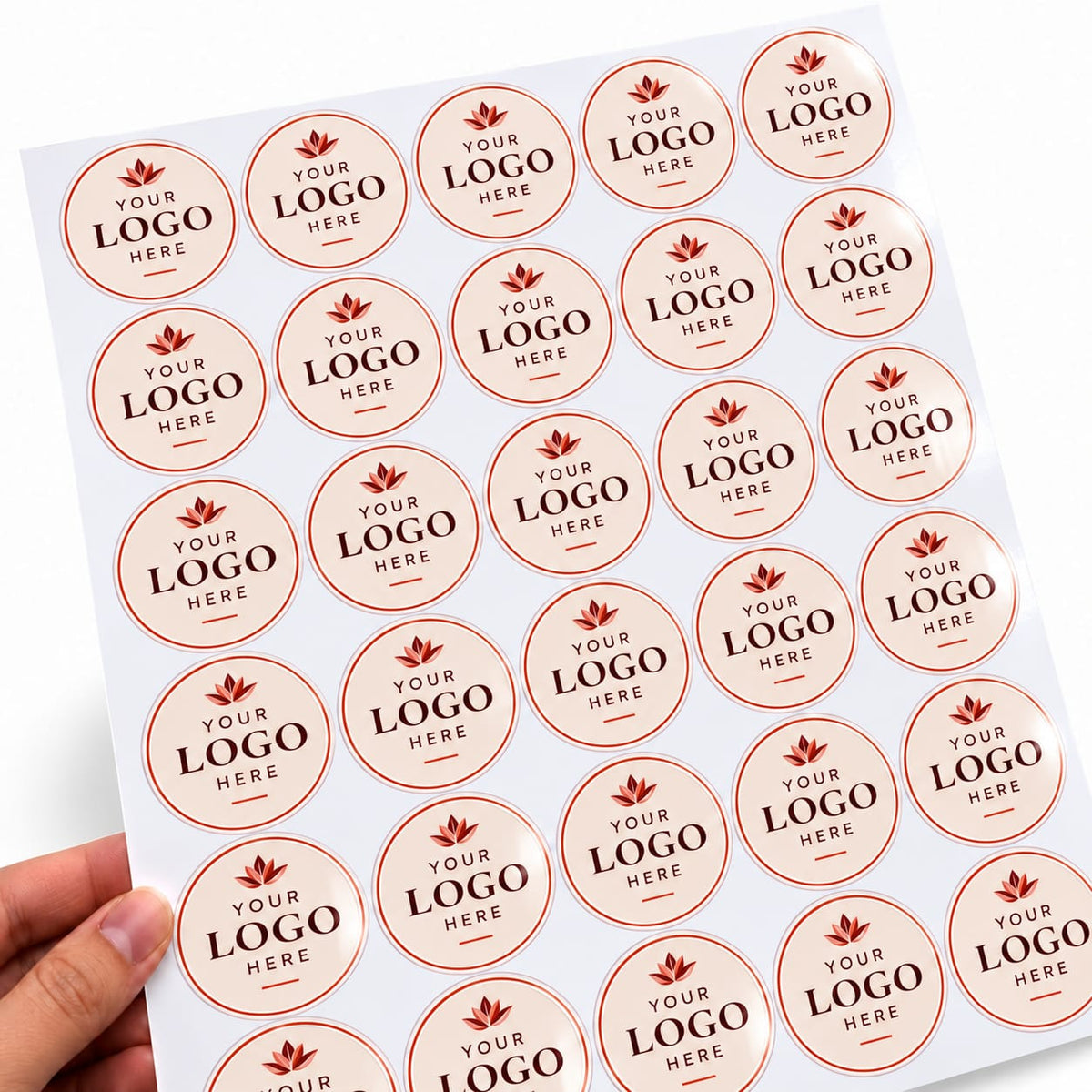 Custom Logo Stickers for Packaging (1 inch)