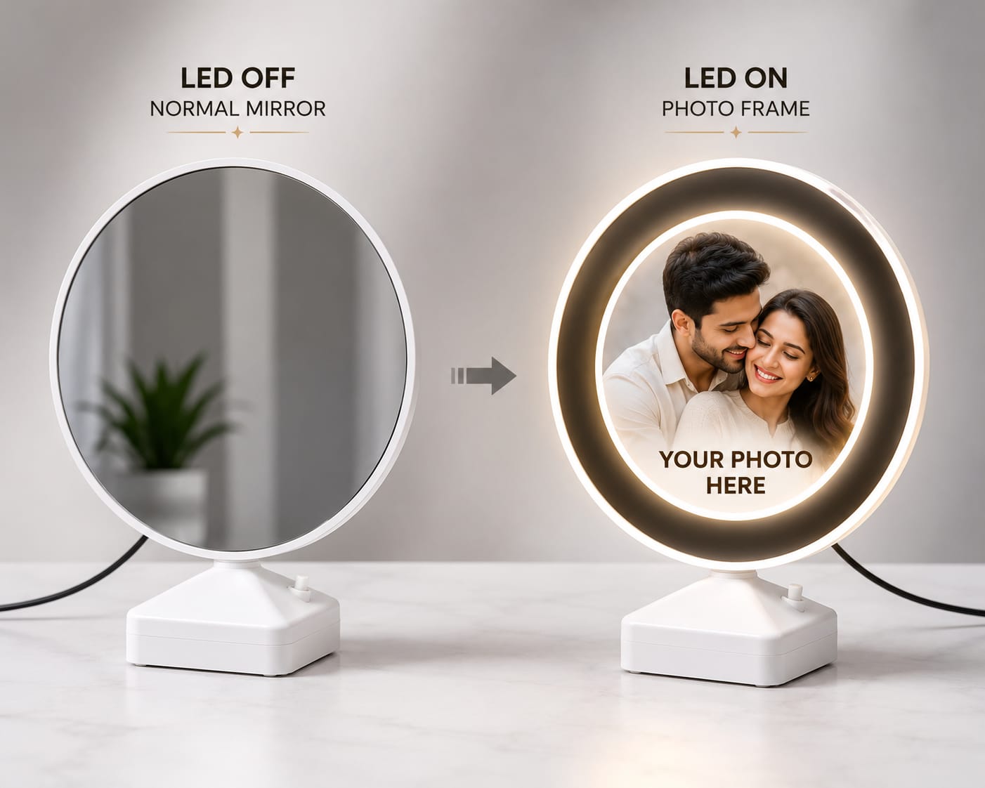 Magic Mirror with custom photo frame